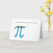 Pi Day, humoristisch irrationeel Wenskaart Kaart (Gele Bloem)