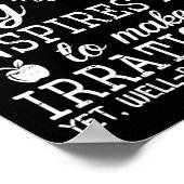 Pi Day inspireert me om irrationeel goed afgerond Poster (Hoek)