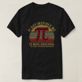 Pi Day inspireert me om irrationele 3.14 Wiskunde  T-shirt