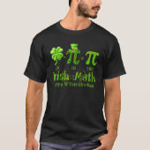 Pi Day Irish Wiskunde Shamrock St Patrick's Day Wi T-shirt (Voorkant)