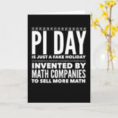 Pi Day is een feestdag - Wiskunde Kaart (Gele Bloem)