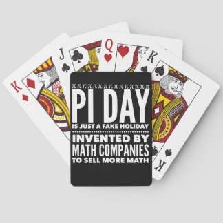 Pi Day is een feestdag - Wiskunde Pokerkaarten