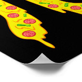 Pi Day Kinder Pizza Pi Funny Wiskunde Voedsel Poster (Hoek)