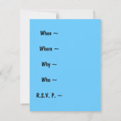 Pi Day Koffie & Pi-uitnodiging ~ Aanpassen Kaart (Achterkant)