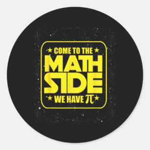 Pi Day - Kom naar de Wiskunde kant We hebben Pi Fu Ronde Sticker