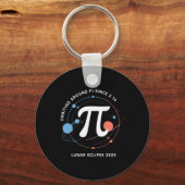Pi Day Maansverduistering 2025 Kosmische Wiskunde Sleutelhanger (Voorkant)