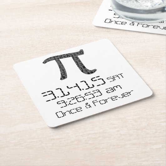 Pi Day March 2015 Aangepast Onderzetter (Schuin)