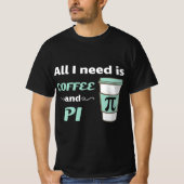 Pi Day Math Coffee Lover Geometry Calculus Trigono T-shirt (Voorkant)
