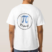 Pi Day met voor- en achterkant T-shirt (Achterkant)
