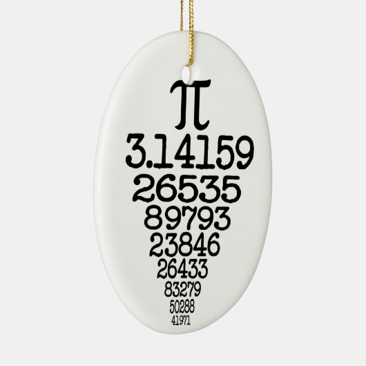 Pi Day Nerd Keramisch Ornament (Rechts)