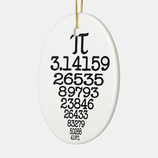 Pi Day Nerd Keramisch Ornament (Links)