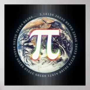 Pi Day on Earth - Wiskunde poster