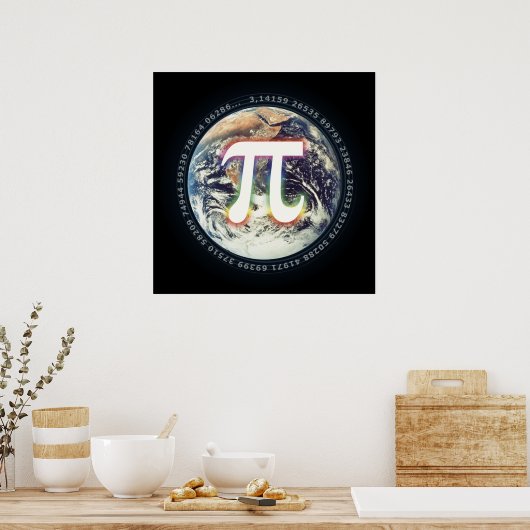 Pi Day on Earth | WISKUNDE Poster (Keuken)