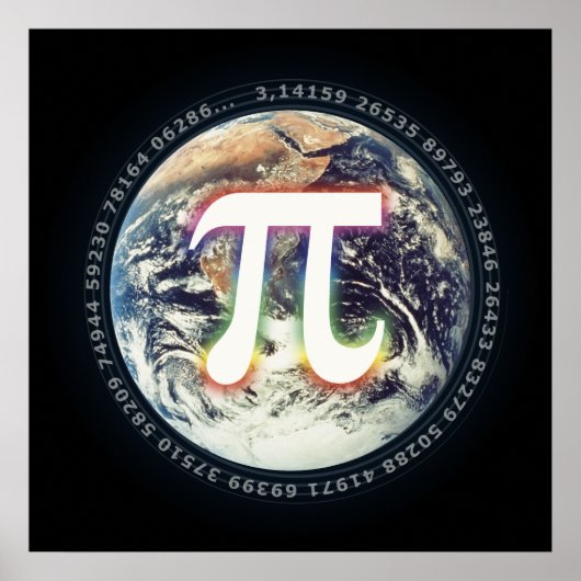 Pi Day on Earth | WISKUNDE Poster (Voorkant)