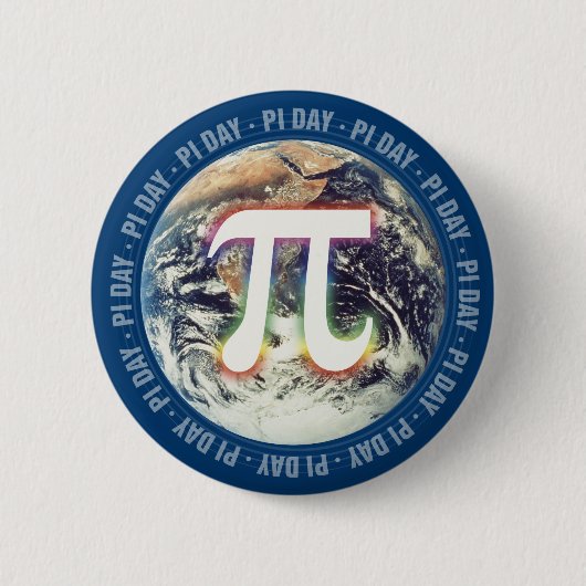Pi Day on Earth | WISKUNDE Ronde Button 5,7 Cm (Voorkant)