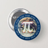 Pi Day on Earth | WISKUNDE Ronde Button 5,7 Cm (Voorkant /achterkant)