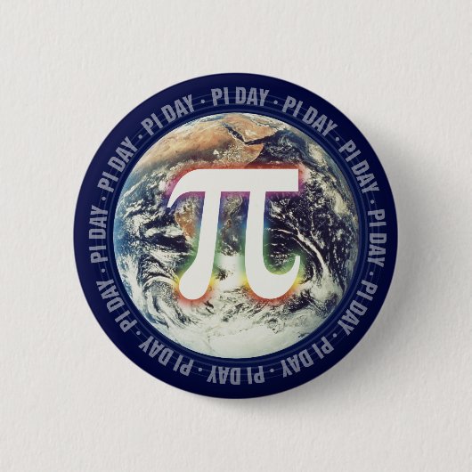 Pi Day on Earth | WISKUNDE Ronde Button 5,7 Cm (Voorkant)