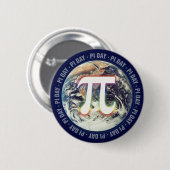 Pi Day on Earth | WISKUNDE Ronde Button 5,7 Cm (Voorkant /achterkant)