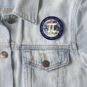 Pi Day on Earth | WISKUNDE Ronde Button 5,7 Cm (In situ)