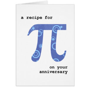 Pi Day op Jubileum, Funny, Recept voor Pi