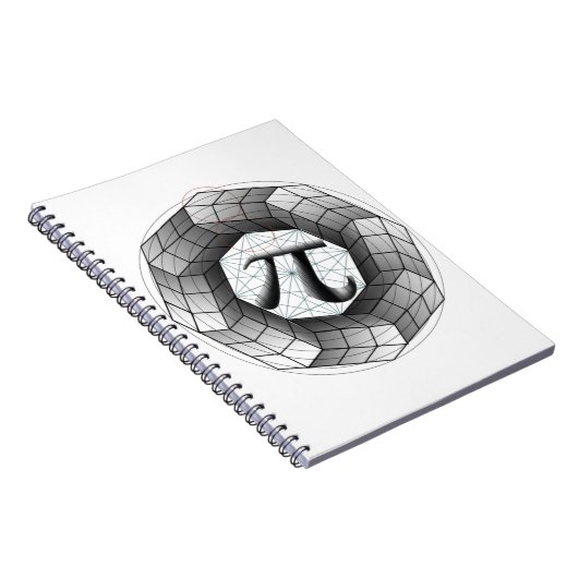 Pi Day Optical Illusion Notitieboek voor Wiskunde  (Rechterzijde)