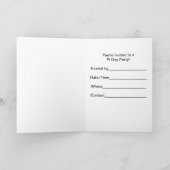 Pi Day Party Invitation Card (Binnen)