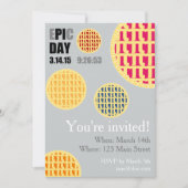 Pi Day Party Invitation Kaart - E*PI*C DAY 2015 (Voorkant)