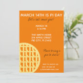Pi Day Party Uitnodiging met Pi Cijfers op achterz (Staand voorkant)
