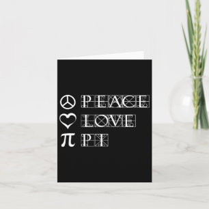 Pi Day Peace Love Wiskunde Geometrie Trigonometrie Kaart