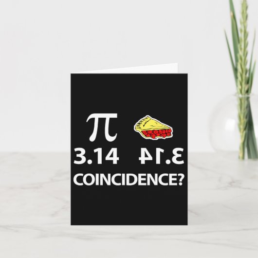 Pi Day Pi Byckwards is een samenloop van omstandig Kaart (Voorkant)