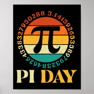 Pi Day - Pi Day Wiskunde minnaar Pi Symbol Science Poster