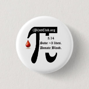 Pi Day (Pi)ntClub-knop Ronde Button 3,2 Cm