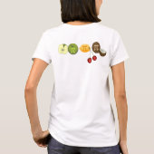 Pi Day, Pi op diverse fruitsoorten T-shirt (Achterkant)