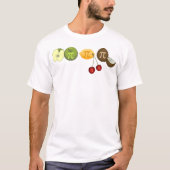 Pi Day, Pi op diverse fruitsoorten T-shirt (Voorkant)