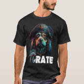 Pi Day Pi rate Dog 314 Funny Math Science Teacher  T-shirt (Voorkant)