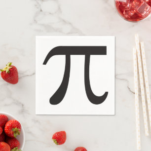 Pi Day Pi-symbool Papier Napkins Servet