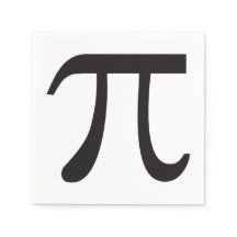 Pi Day Pi-symbool Papier Napkins