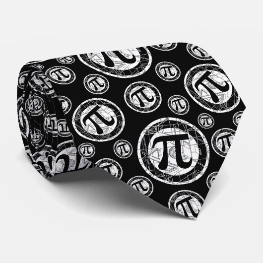 Pi Day Pi-symbool Stropdas (Opgerold)