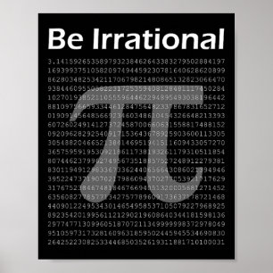 Pi Day Pi T-shirt Wiskunde Nerd Geek zijn irration Poster