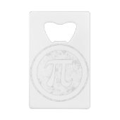 Pi Day Pi-Wiskunde Creditkaart Flessenopener (Achterkant)