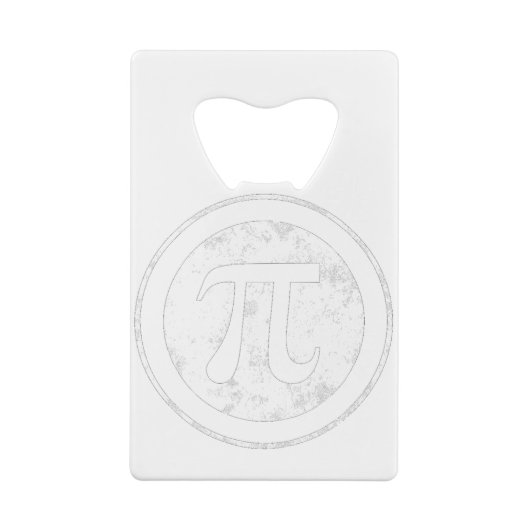 Pi Day Pi-Wiskunde Creditkaart Flessenopener (Achterkant)