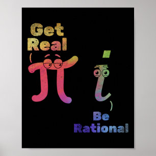 Pi Day Pi-Wiskunde Pi-symbool Funny Wiskunde wordt Poster