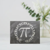 Pi Day PiDay Chalkboard Education Briefkaart (Staand voorkant)