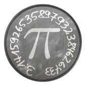 Pi Day PiDay Chalkboard Education Hockey Puck (Voorkant)