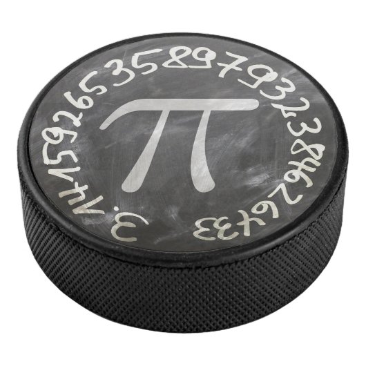 Pi Day PiDay Chalkboard Education Hockey Puck (3/4)