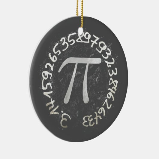 Pi Day PiDay Chalkboard Education Keramisch Ornament (Rechts)
