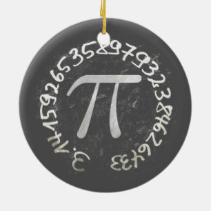 Pi Day PiDay Chalkboard Education Keramisch Ornament