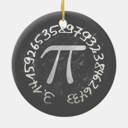 Pi Day PiDay Chalkboard Education Keramisch Ornament (Achterkant)