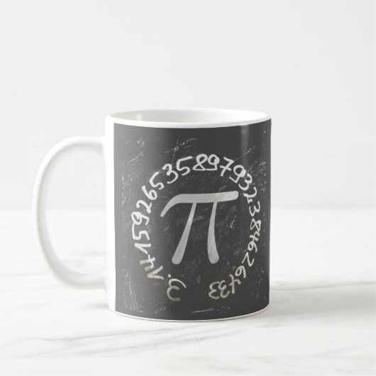 Pi Day PiDay Chalkboard Education Koffiemok (Links)