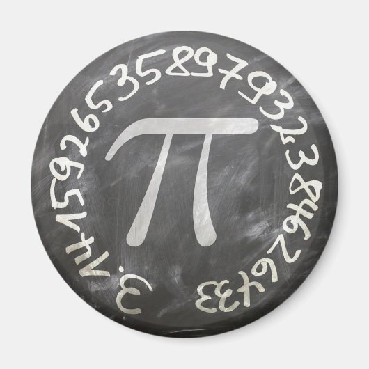 Pi Day PiDay Chalkboard Education Magneet (Voorkant)
